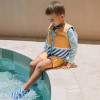 Colete Flutuador Riscas Azuis 2 a 3 anos